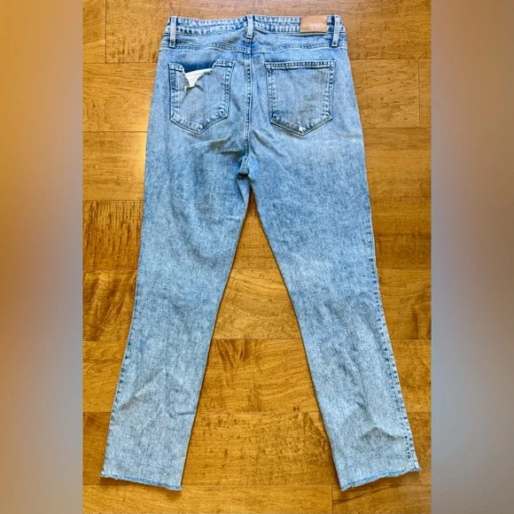 PAIGE Cindy Light Blue Straight Leg Jeans - Picture 4 of 7